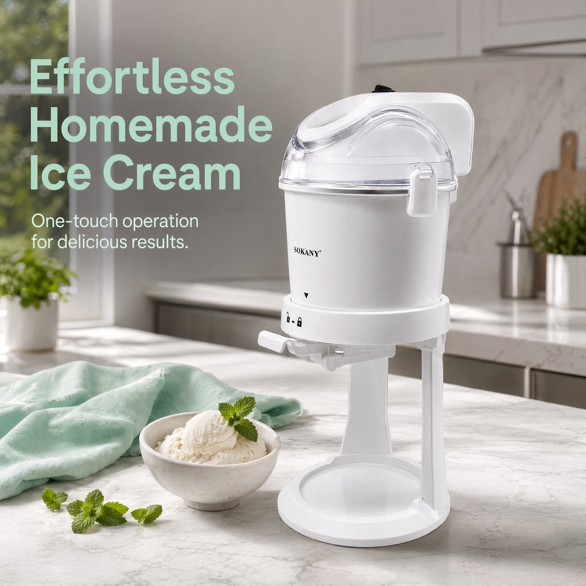 Household Pre-Cooling Ice Cream Maker