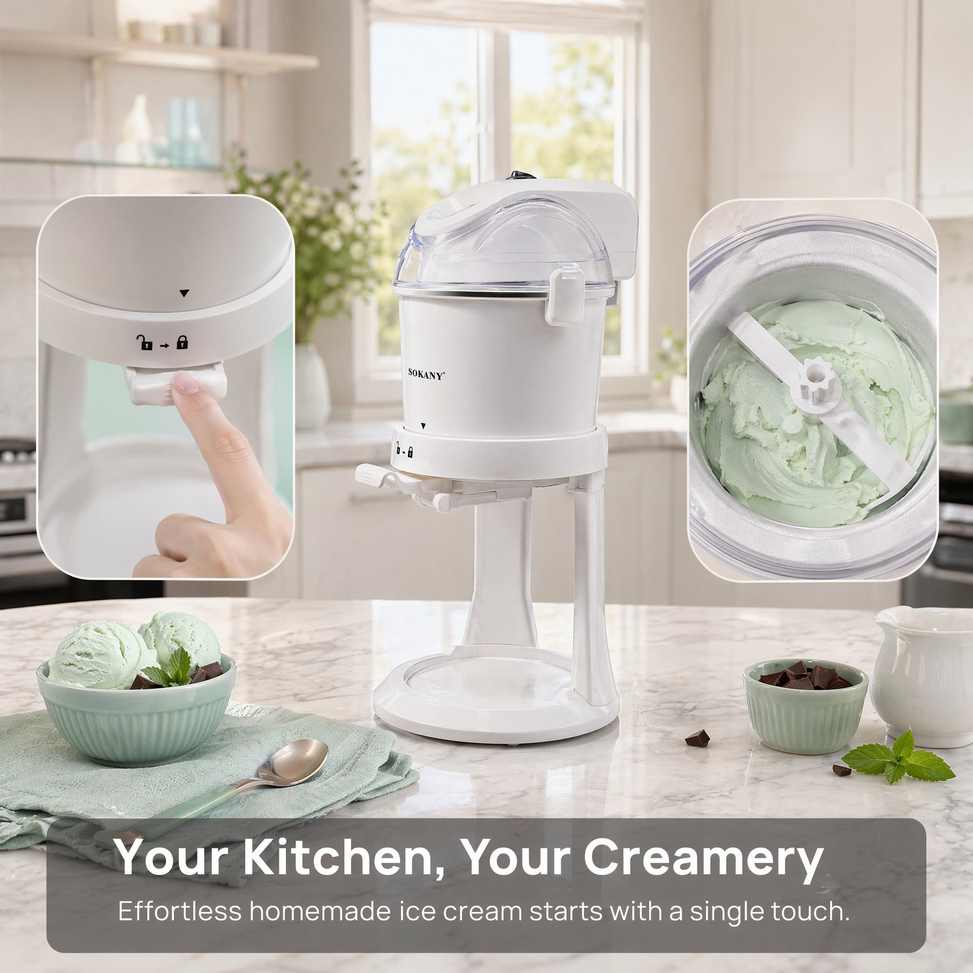 Household Pre-Cooling Ice Cream Maker