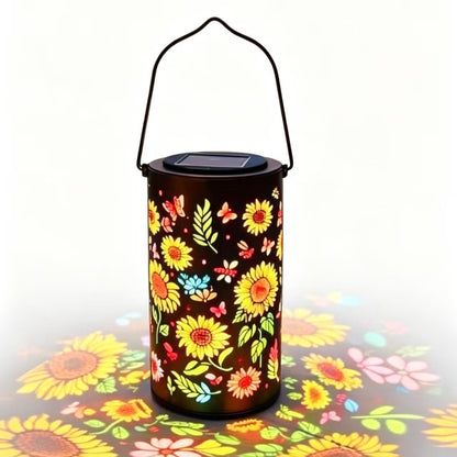 Solar-Powered Colorful Sunflower Lamp