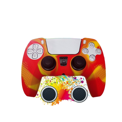 PS5 Controller Silicone Protective Cover with Joystick Caps