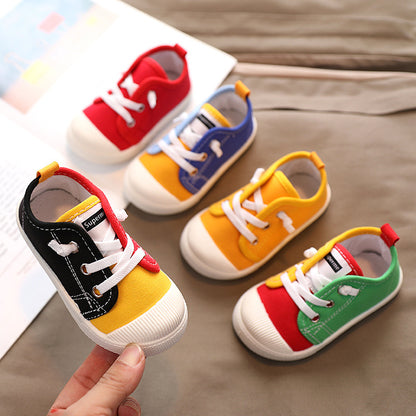Kids Soft-Soled Canvas Indoor Shoes