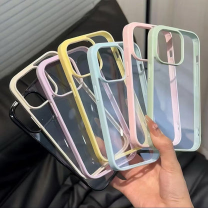 Suitable for Apple 17Promax/16 Cream Glue Mobile Phone Case Candy Color 15/14/13Pro Dopamine Colorful Case