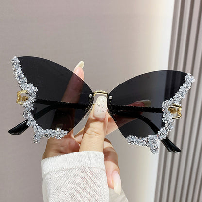 Butterfly Diamond Sunglasses UV400 Protection