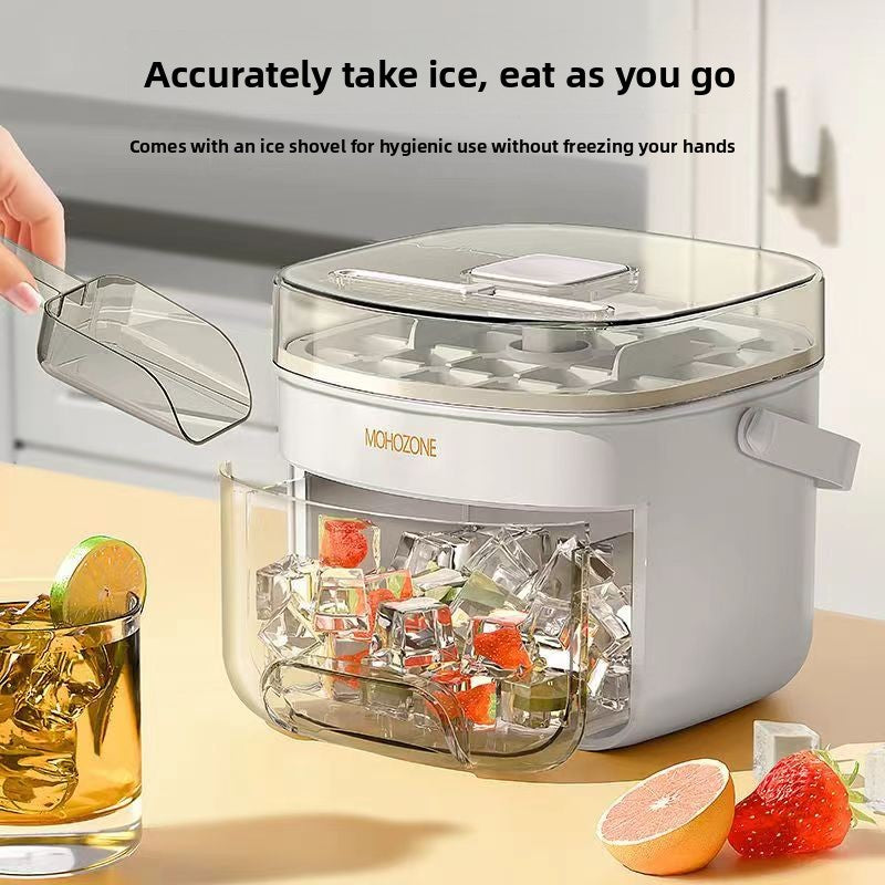Press Type Ice Tray Mold with Ice Shovel