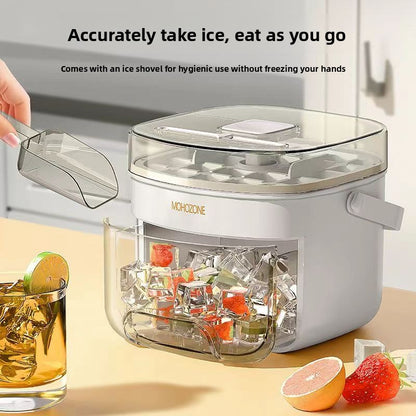 Press Type Ice Tray Mold with Ice Shovel