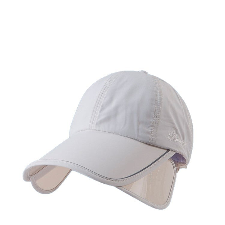 Adjustable Wide Brim Sun Hat with Mesh Top