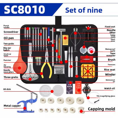 Professional Watch Repair Tool Set with Waterproof Paste