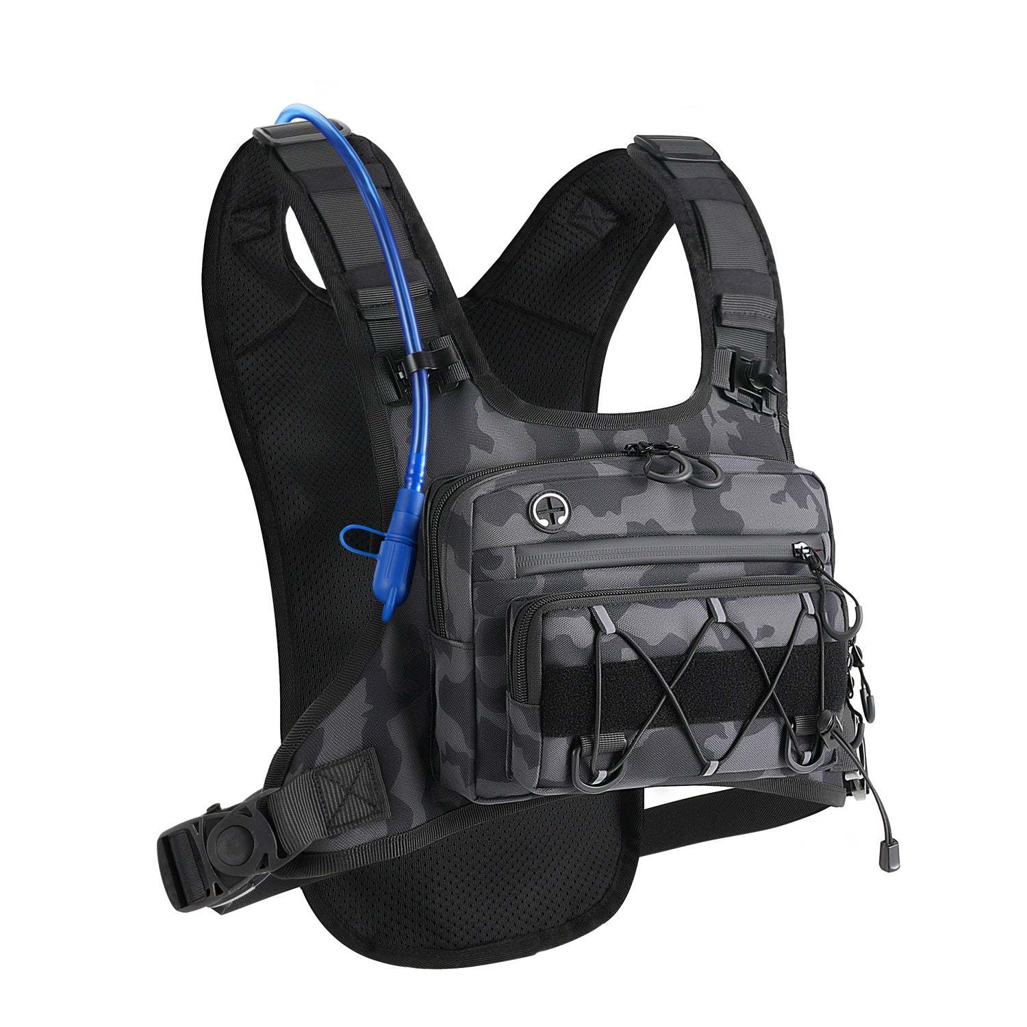 Multi-Functional Tactical Chest Bag with Hydration Pack
