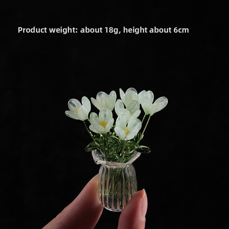 Handmade Glass Simulation Flower Decoration
