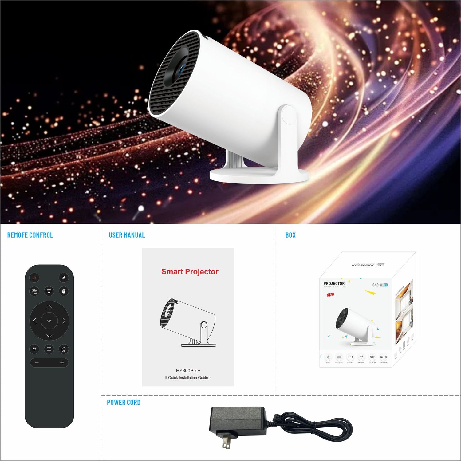 Portable 4K Home Projector