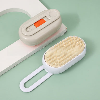 pet spray massage comb dog cat to float hair steam comb to float hair bath-free cat comb