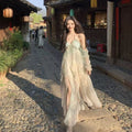Slimming Printed Spaghetti Strap Dress