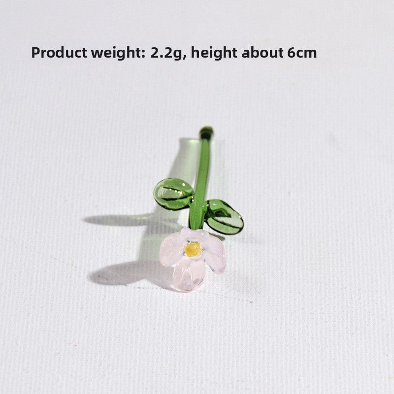 Handmade Glass Simulation Flower Decoration
