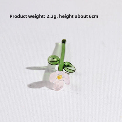 Handmade Glass Simulation Flower Decoration