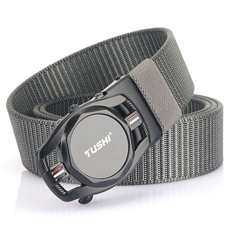 Automatic Buckle Nylon Canvas Belt
