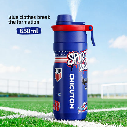 Large Capacity Sports Water Bottle High Temperature Resistant