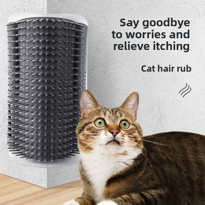 Cat Massage Grooming Brush with Catnip