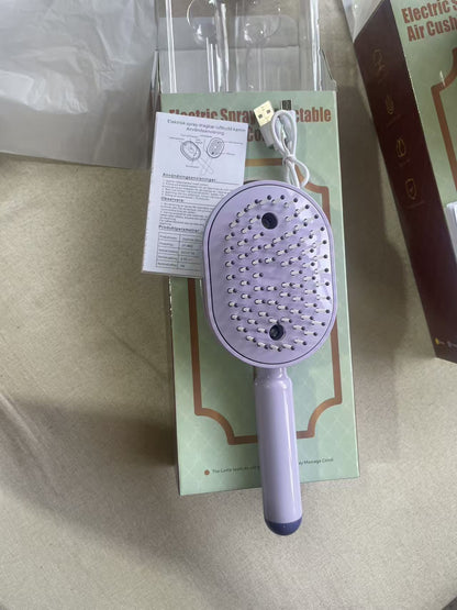 Electric Hair Comb with Oil Spray and Massage Function
