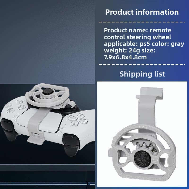 Mini Racing Game Steering Wheel for PS5 Controller