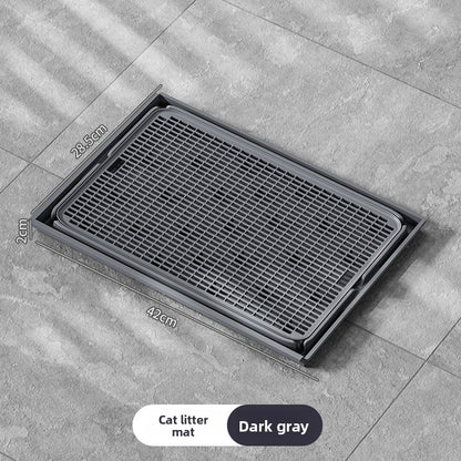 Stainless Steel Cat Litter Box with Anti-Splash Cover