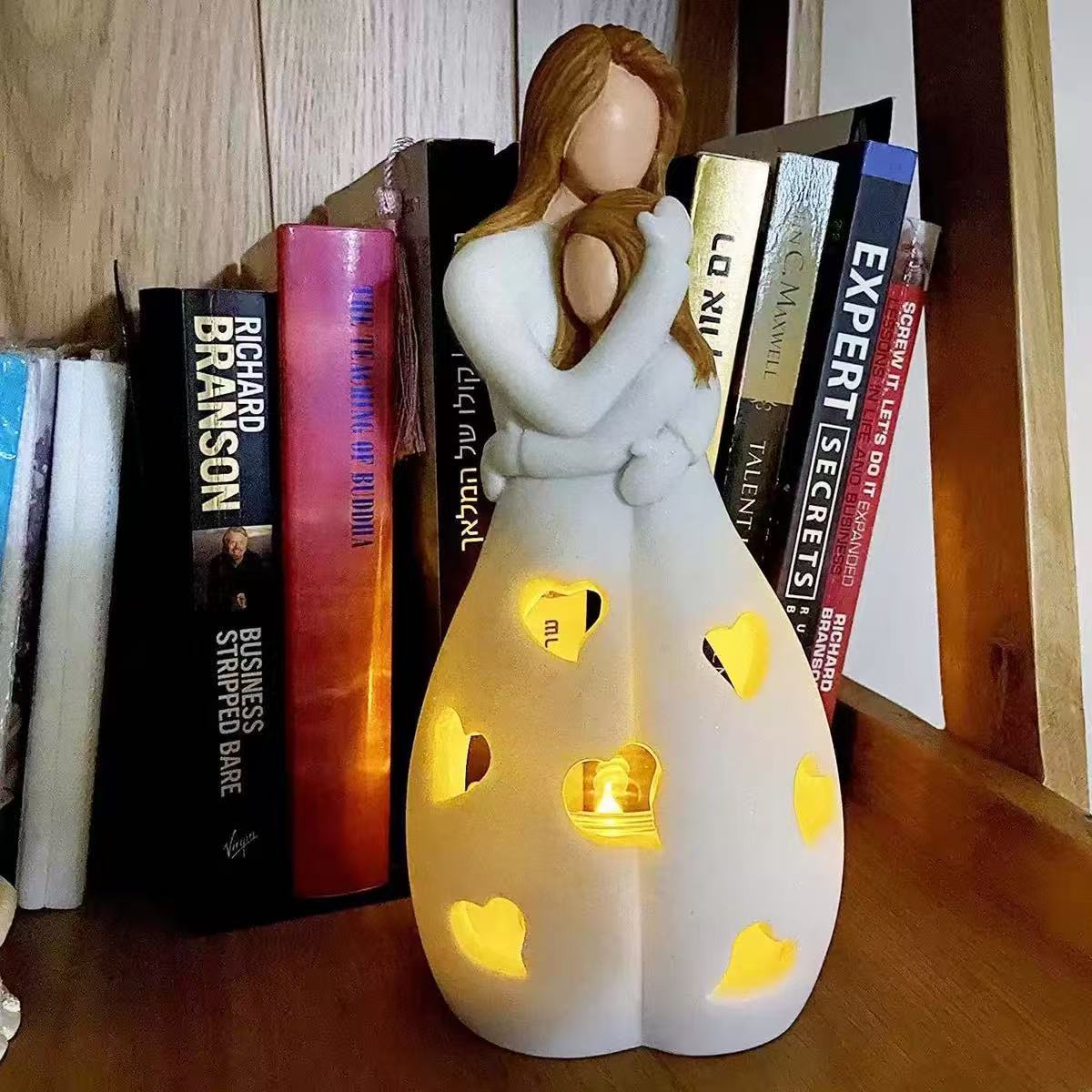LED Resin Hug Candle Holder