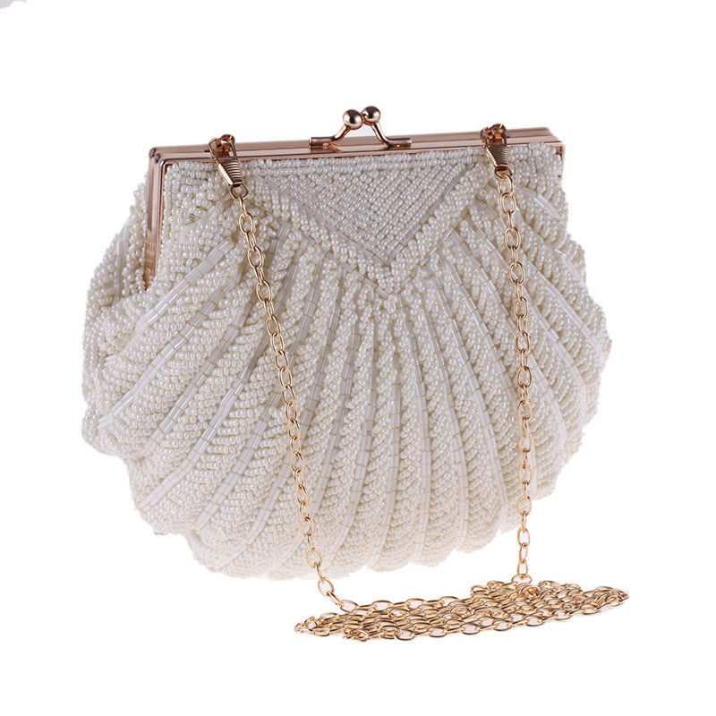Handmade Beaded Shell Evening Bag