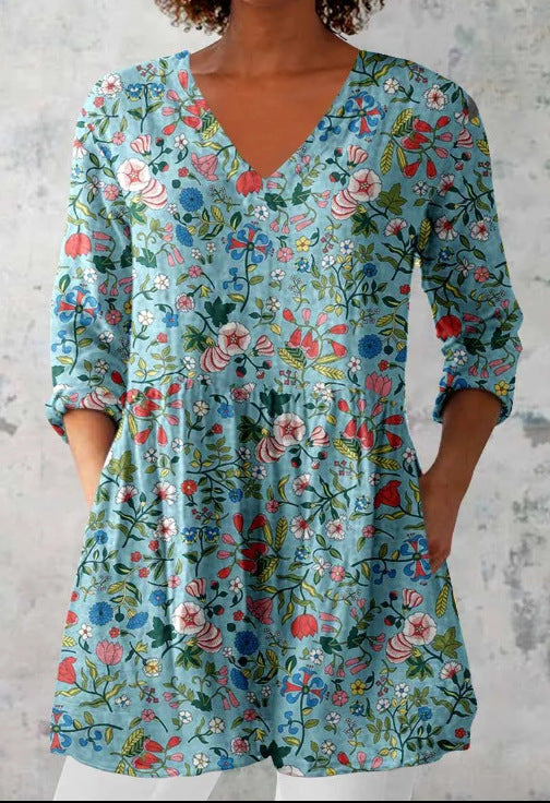 Round-neck short-sleeved women&