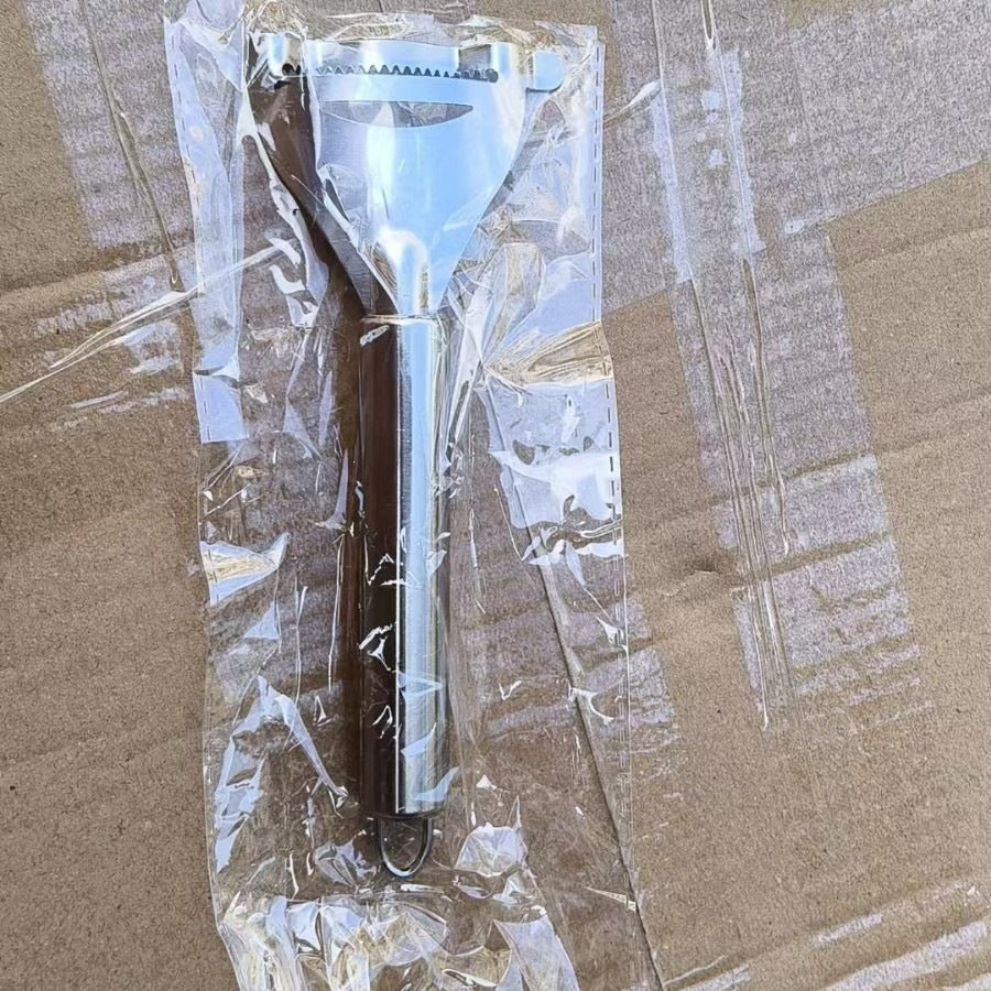 Stainless steel corn scraper
