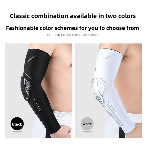 Compression Sports Arm Sleeves with Honeycomb Protection