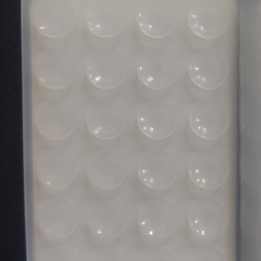 Thickened Silicone Suction Cups 24-Piece Square Adhesive Pads