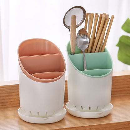 Kitchen Utensil Storage Box with Drainage