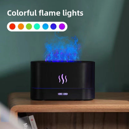 Simulated Flame Aroma Diffuser with Humidifier Function