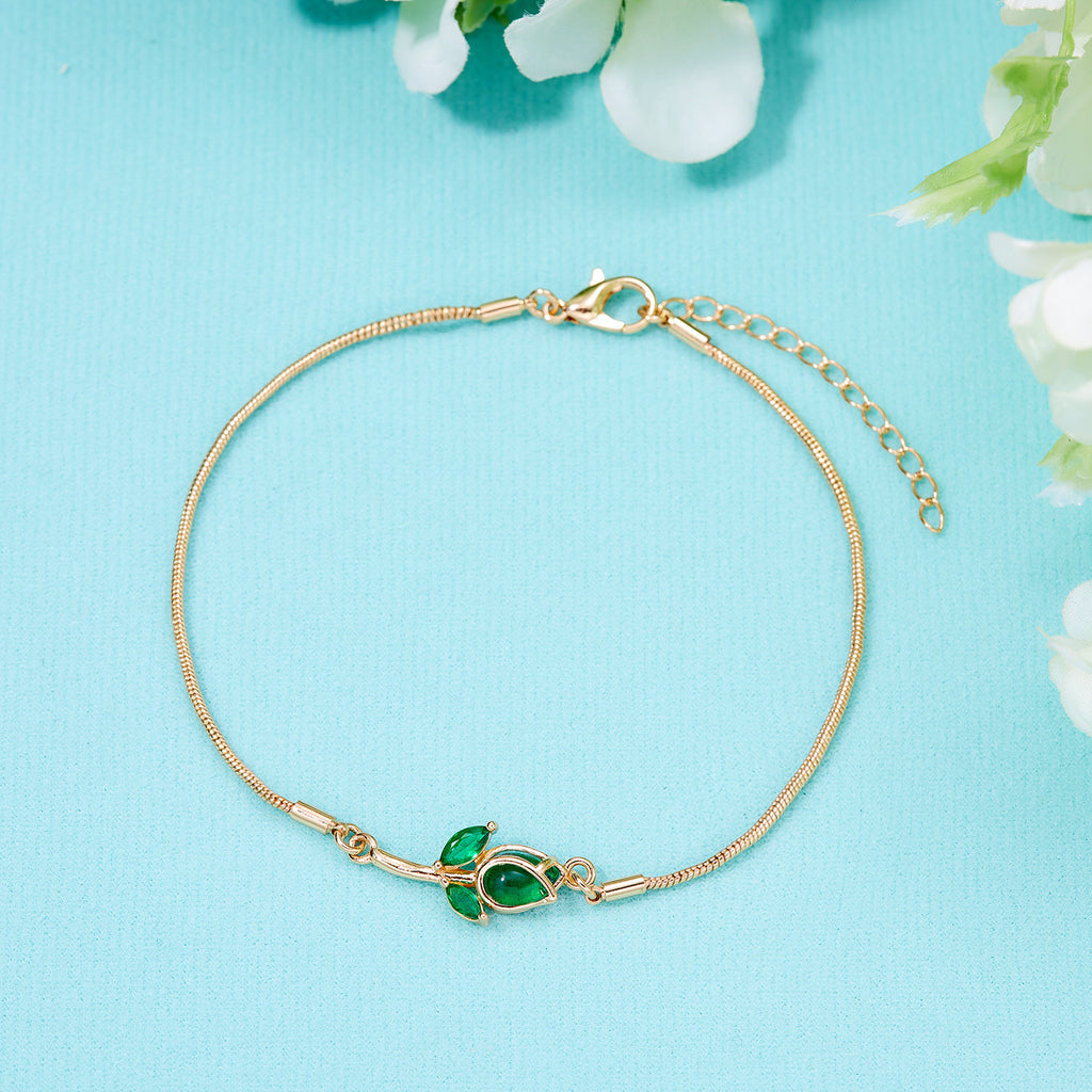 women's elegant flower bracelet