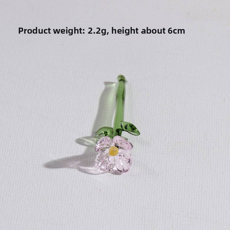 Handmade Glass Simulation Flower Decoration