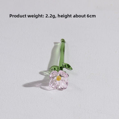 Handmade Glass Simulation Flower Decoration