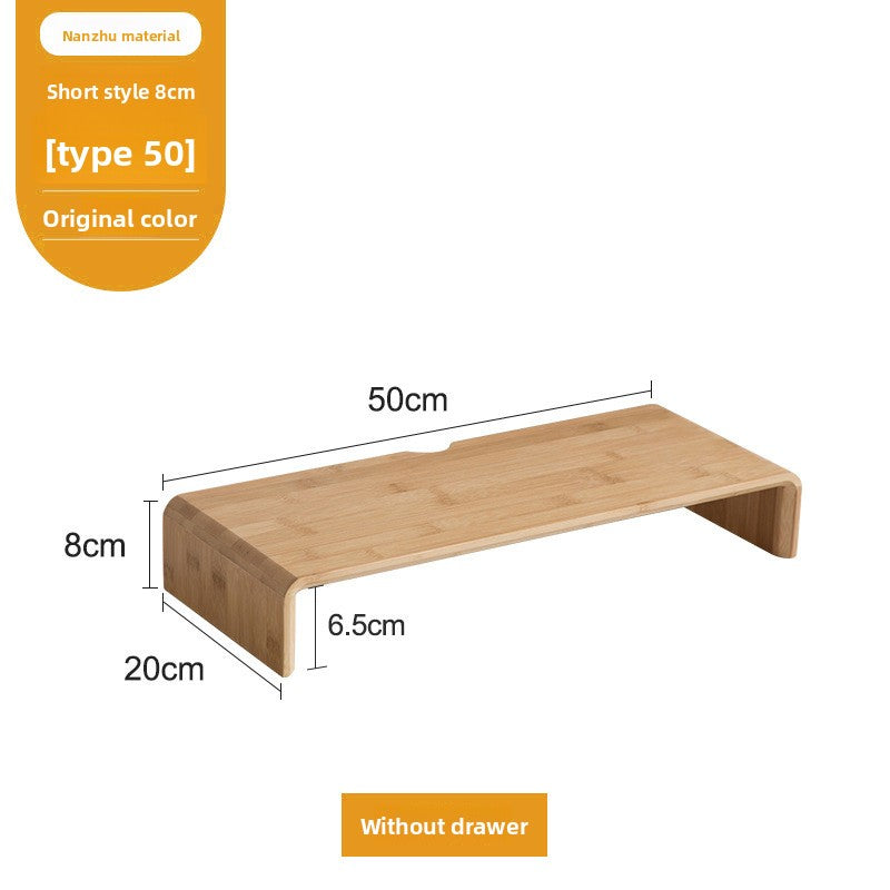 Bamboo Computer Monitor Riser