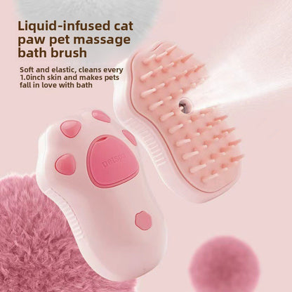 pet spray massage comb dog cat to float hair steam comb to float hair bath-free cat comb