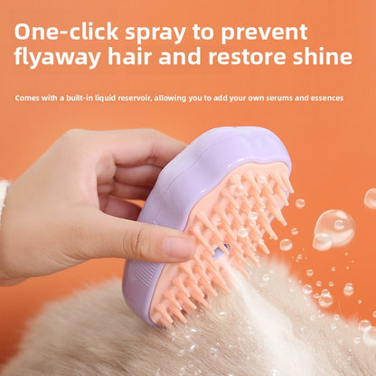 pet spray massage comb dog cat to float hair steam comb to float hair bath-free cat comb