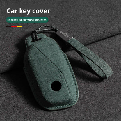 Suede Key Cover with Strap