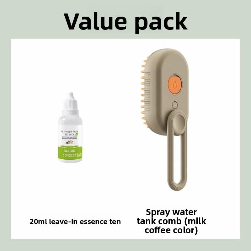 pet spray massage comb dog cat to float hair steam comb to float hair bath-free cat comb