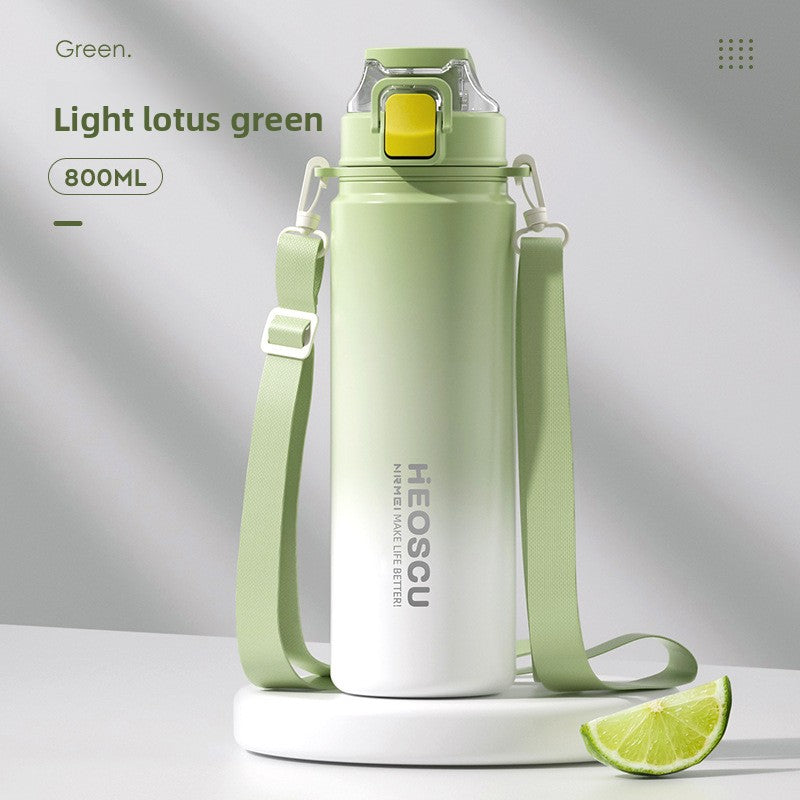 Stainless Steel Insulated Water Bottle with Straw