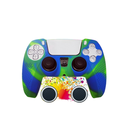 PS5 Controller Silicone Protective Cover with Joystick Caps