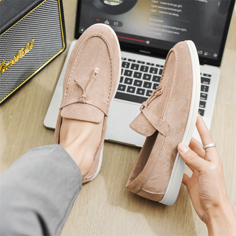 Mens Suede Slip-On Loafers