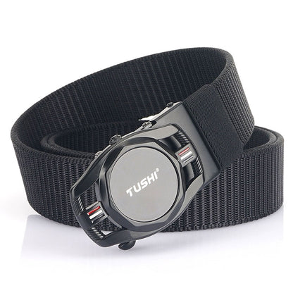 Automatic Buckle Nylon Canvas Belt
