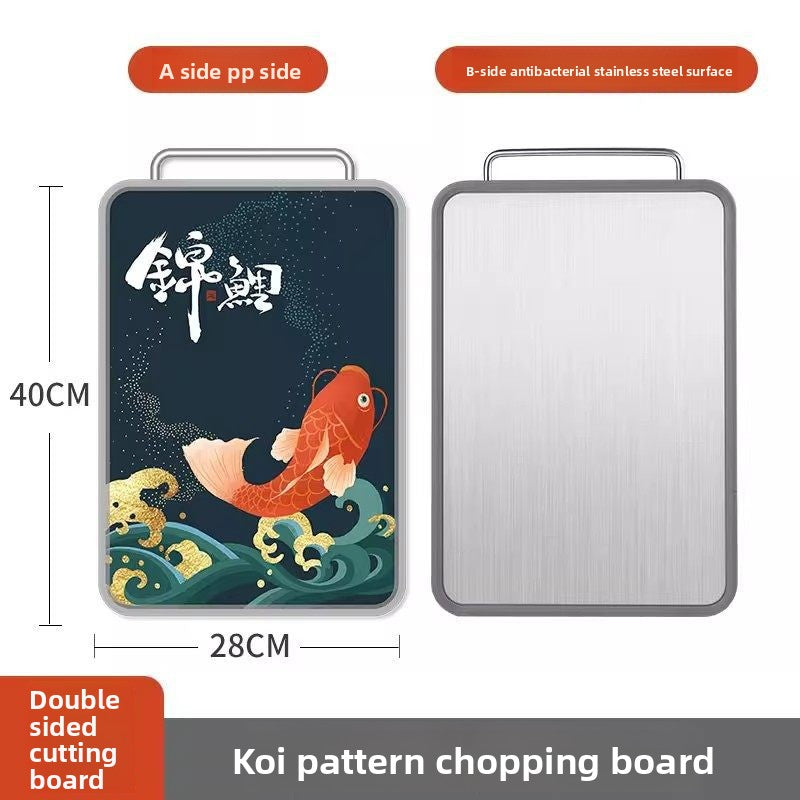 Antibacterial Kitchen Cutting Board with Stainless Steel