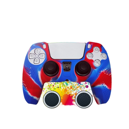 PS5 Controller Silicone Protective Cover with Joystick Caps