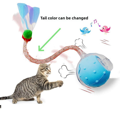 Interactive Cat Toy Ball with Bird Sounds