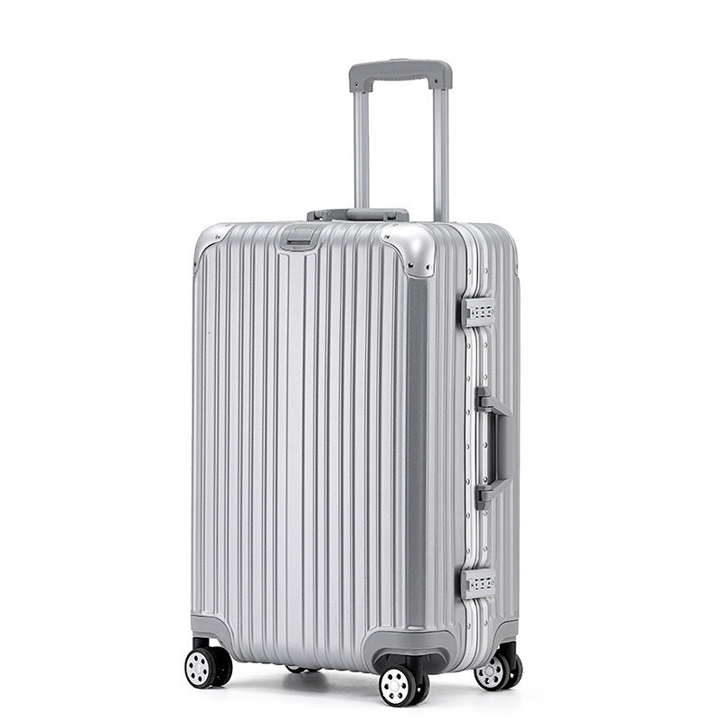Luggage Suitcase with Aluminum Frame, Carry-On Suitcase, Trolley Suitcase, 20/24/ 28inch Three-Piece Set, Travel Suitcase, Password Lock Suitcase, Manufacturer Wholesale