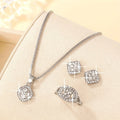 Geometric Diamond-accented Jewelry Set
