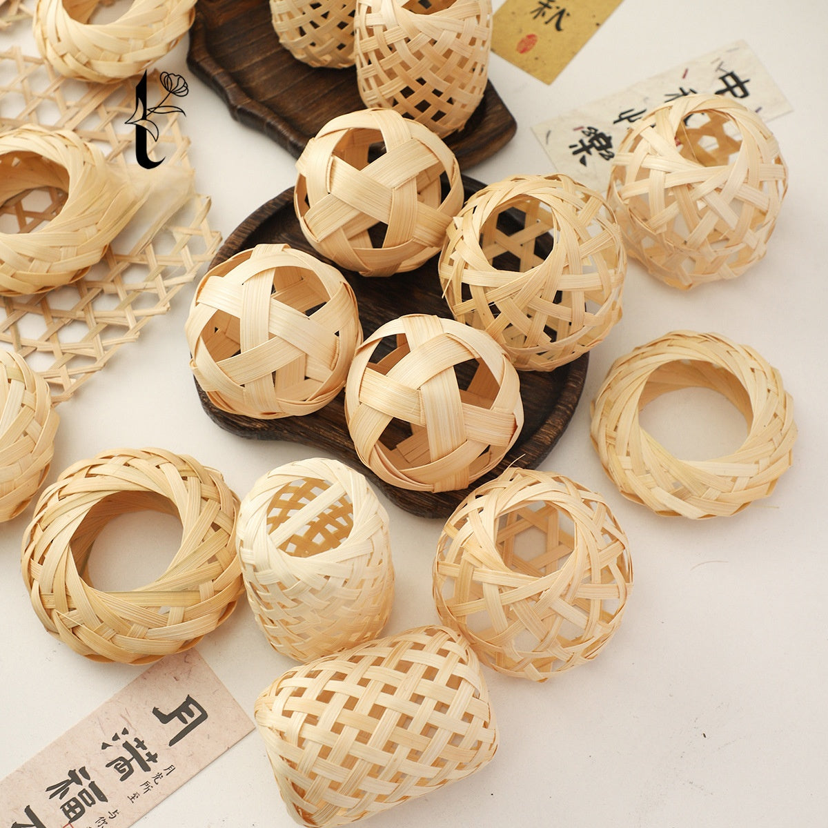 Handwoven Bamboo Festival Decorations